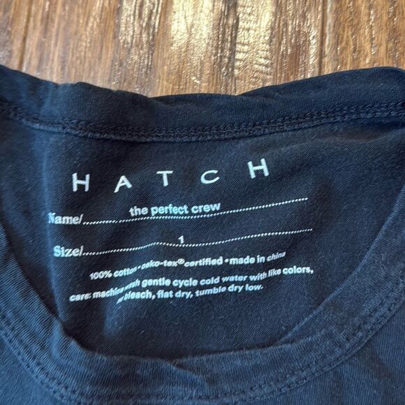 Hatch Black and White Short Sleeve Tees - Picture 9 of 10